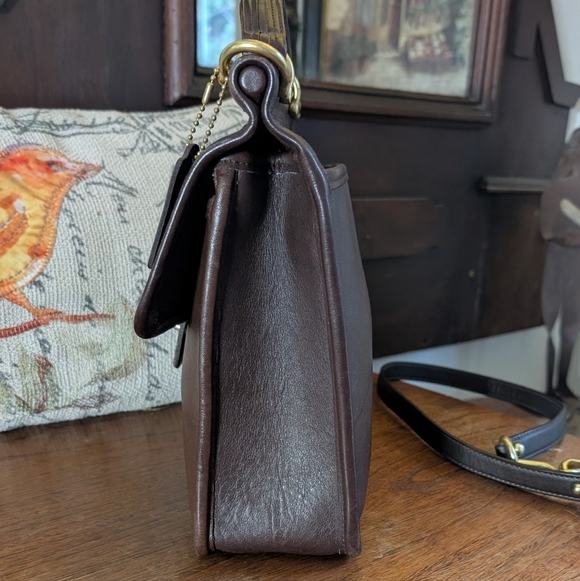 Coach Vintage Willis Bag Brown # 9927 Leather Crossbody, Shoulder - Picture 11 of 15